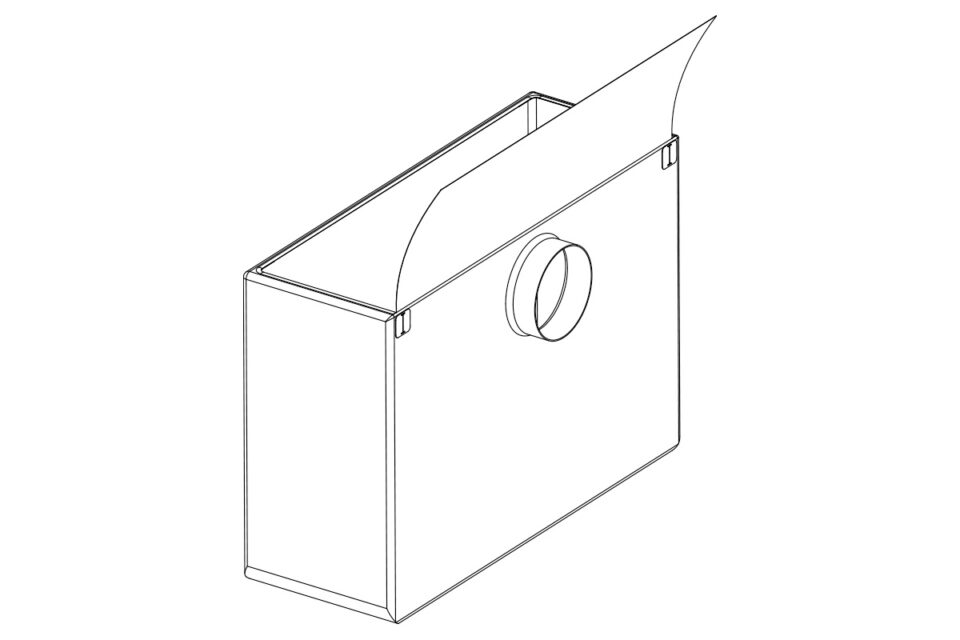 Triminator Hybrid Kief Bag technical illustration