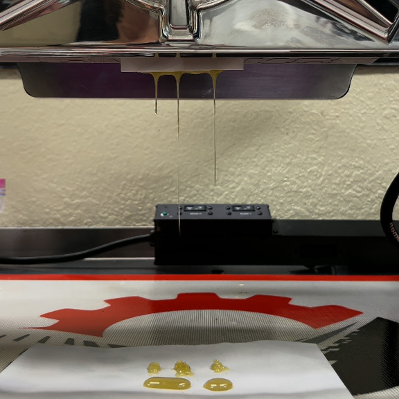 pressing rosin with triminator trp stack